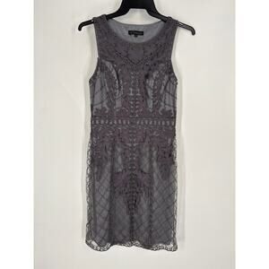 Sue Wong Grey Lace Dress (B41)